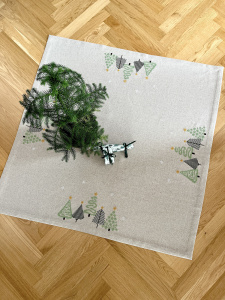 Набор для вышивания коврика "Рождественские елки". Арт 2028-5