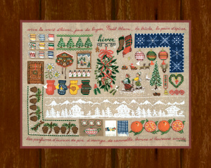 Набор для вышивания: "HIVER" (Зима). Арт 1134