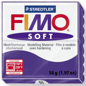 Полимерная глина FIMO "Soft", уп. 56 г, цвет сливовый . Арт 8020-63