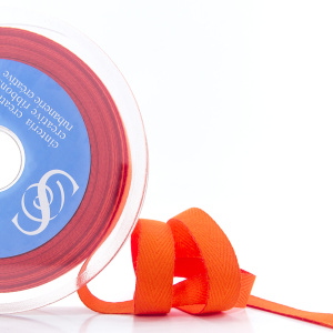 Тесьма киперная SAFISA, 15 мм, 25 м, цвет 61, оранжевый. Арт 30270-15мм-61