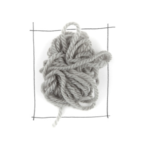 Пряжа british blue wool, 100% шерсть, 25 г, 55 м. Арт 71000.114