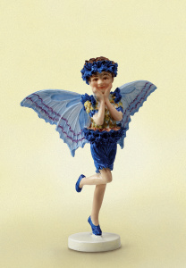 Фигурка декоративная, цветочный эльф "Василек". Арт 216744