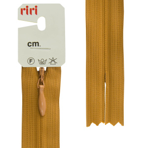 Молния потайная неразъемная, Т3, 60 см, цвет 2221, охра. Арт 6010917/60/2221         