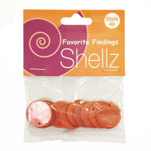 Подвеска "Shellz" Coral Round River Shell Dangles. Арт 1850 00044              