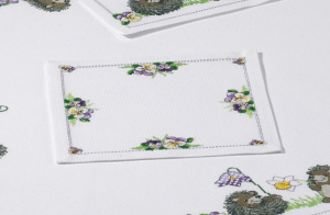 Набор для вышивания салфетки "Ёжики" . Арт 10-4833