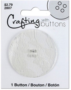 Пуговица "Black & White" White Lace. Арт 470002807