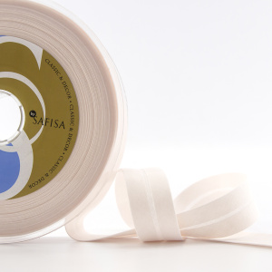 Косая бейка хлопок/полиэстер 20 мм, 25 м, цвет 52, дымчачая роза. Арт 6120-20мм-52            