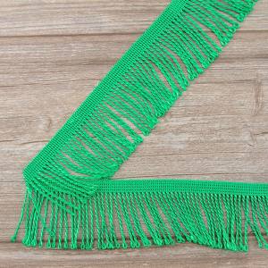 Бахрома витая, 60 мм, цвет салатовый. Арт PP-60 col.615