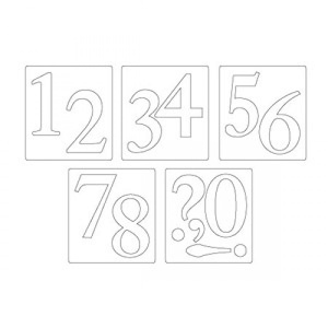 Нож для вырубки Sizzix® Bigz™ Die - Sassy Serif Numbers. Арт 656617