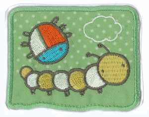 Термоаппликация HKM "Жук и гусеница". Арт 30420/1SB