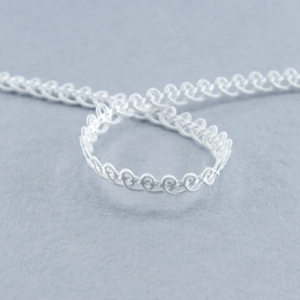 Тесьма PEGA тип отделочная, цвет белый, 5 мм. Арт 844115005B1101          