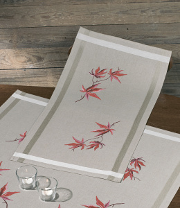 Набор для вышивания дорожки "Кленовые листья". Арт 63-0834