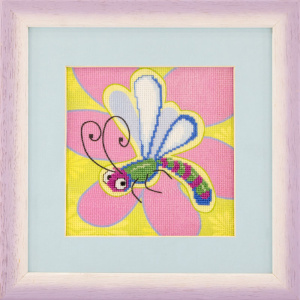 Вышитая картина "Стрекоза". Арт Модель 01.100.03