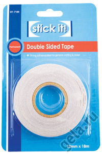 Клейкая лента, двусторонняя, STICK IT, 12 мм х 18 м. Арт STI7100                 