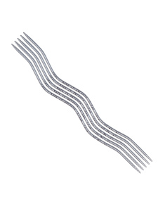 Спицы чулочные эргономичные addiCraSy Snake Lace, алюминиевые, №3,5, 15 см. Арт 203-2/3.5-15