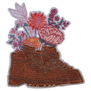 Термоаппликация "Цветы в обуви". Арт 39385