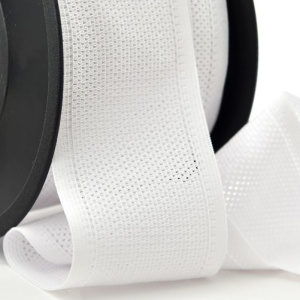 Резинка поясная решетчатая, 52 мм, 25 м, цвет 02 белый. Арт 4798-52мм-02