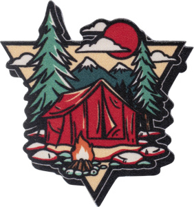 Термоаппликация "Палатка и деревья". Арт 43091