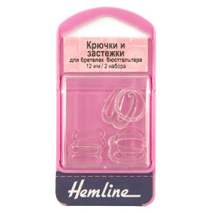Крючки и застежки для бретелек бюстгальтера 12 мм. Арт 470.12.C/G002