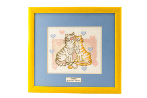 Вышитая картина "Мурлыки". Арт Модель 01.034.02