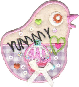 Термоаппликация HKM "Птичка". Арт 31279/1SB