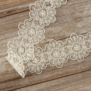 Кружево-вышивка на тюле, 50 мм. Арт 42244/58