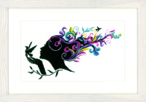 Набор для вышивания "Girl with flower hair "  . Арт PN-0144519