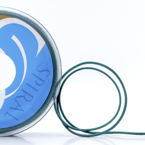 Шнур атласный SAFISA 2 мм, 25 м, цвет 43, зеленый темный. Арт 462-43                  