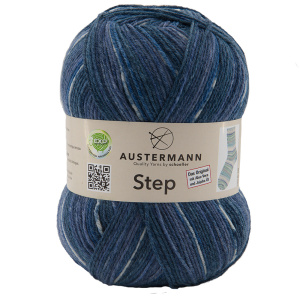 Пряжа Step, 75% шерсть, 25% полиамид, 420 м, 100 г. Арт 97689-0089