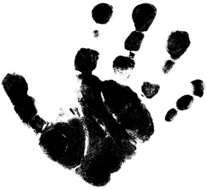 Штамп на деревянной основе "Ладони". Арт 28779000