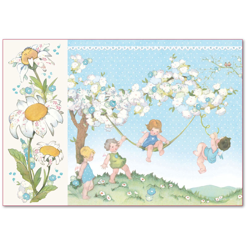 Бумага упаковочная "Девочки и мальчики", рисовая, 48 х 33 см. Арт DFS401