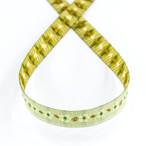 Лента жаккард SAFISA, 10 мм, 15 м, цвет 03. Арт 9160-10мм-03