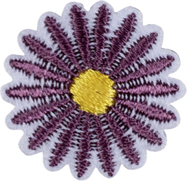 Термоаппликация "Цветок фиолетовый". Арт 42910