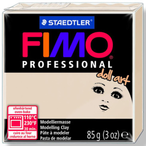 Пластика для изготовления кукол FIMO "Professional doll art", 85 г, цвет полупрозрачный бежевый. Арт 8004-44