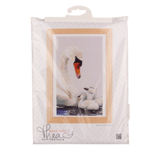 Набор для вышивания "Лебедь", канва лён 32 ct. Арт 606