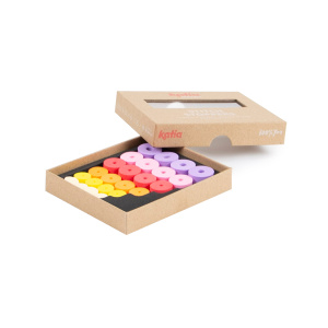 Наконечники для спиц, стопперы, 6 размеров, 6 цветов, 24 шт. Арт 7095