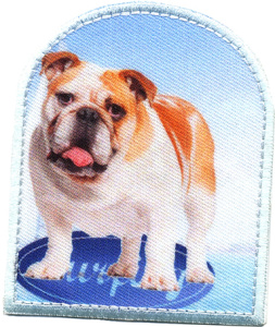 Термоаппликация HKM "Бульдог и серфинг". Арт 32938/1SB