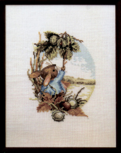 Набор для вышивания "Кролик крадёт каштаны". Арт 76639