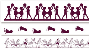 Штамп из пенорезины для оттисков "Дети". Арт 03574