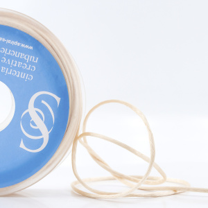 Шнур атласный SAFISA 2 мм, 25 м, цвет 41, экрю. Арт 462-41                  