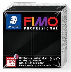 Полимерная глина FIMO "Professional", уп. 57 г, цвет черный. Арт 8040-9
