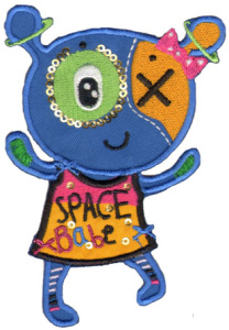 Термоаппликация HKM "Детёныш пришельца". Арт 31661/1SB