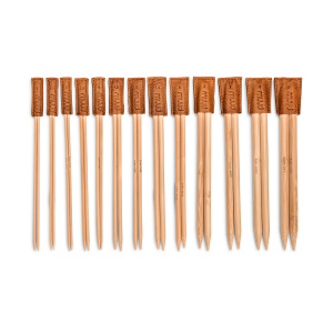 Наконечники  "Chris" для спиц, стопперы, натуральная кожа, цвет Whisky, размеры разные, 13 шт . Арт QB-4451/Whisky