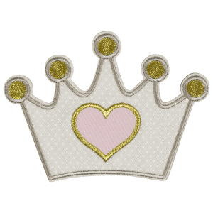 Термоаппликация "Сердце в короне". Арт 42575