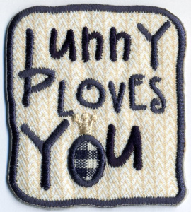 Термоаппликация HKM "Bunny loves you". Арт 32554/1SB