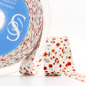 Косая бейка с рисунком SAFISA, арт.6626, 20 мм, 20 м, цвет 03. Арт 6626-20мм-03