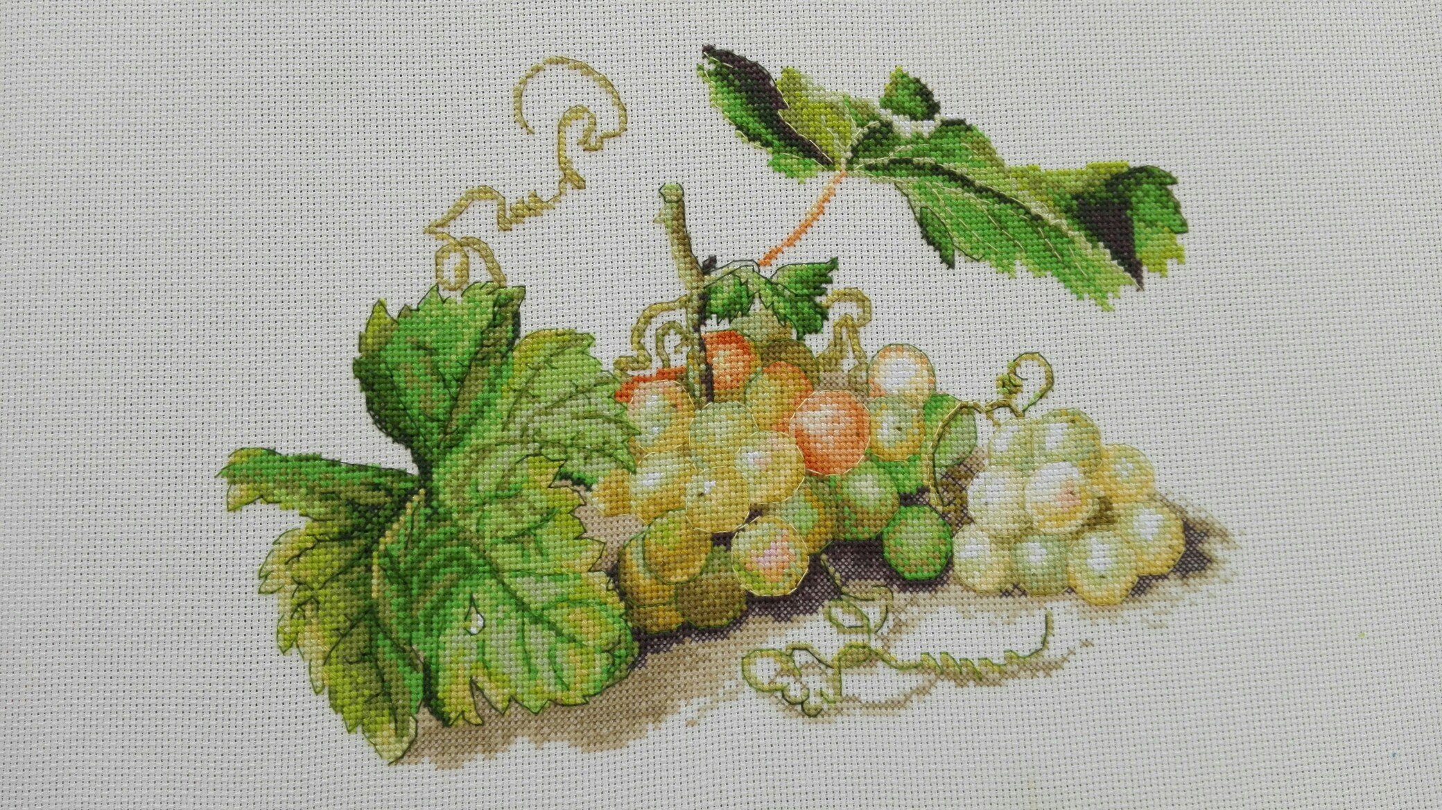 Марья Искусница вышивка виноград