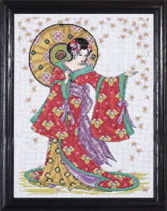 Набор для вышивания "Гейша в красном". Арт 2740
