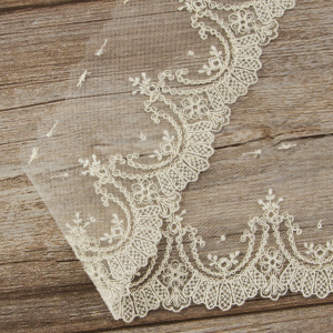 Кружево-вышивка на тюле, 35 мм. Арт 42232/58