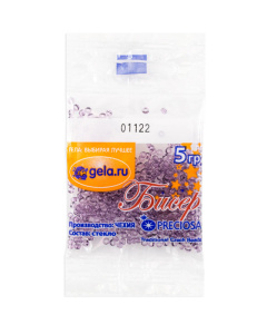 Бисер №10, 5 г., цвет 01122. Арт G 01122